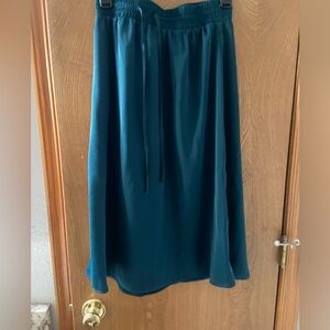 Teal midi skirt, size extra small